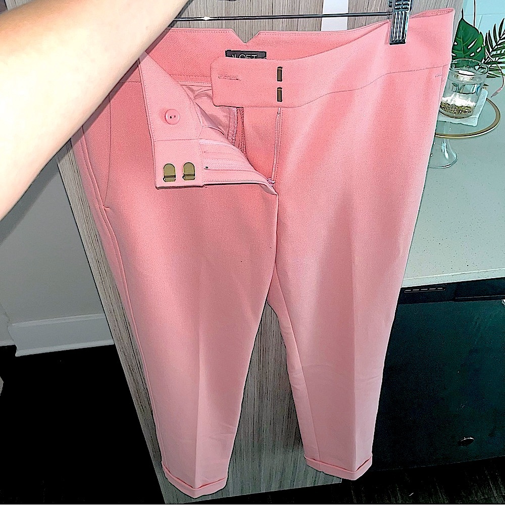 pink ankle cuff cropped trouser MARISA pant